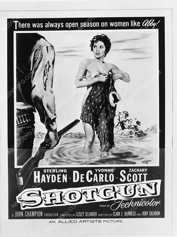 ad slick Yvonne De Carlo film Shotgun 2528-35