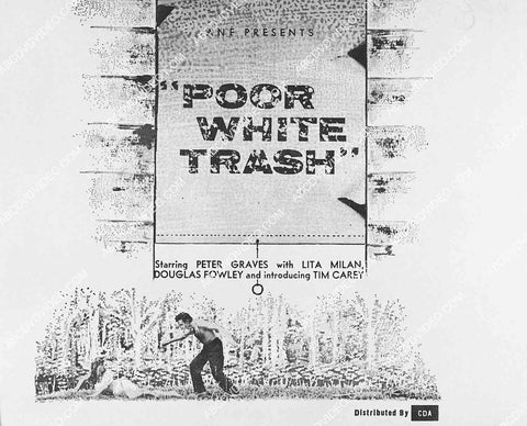 ad slick Peter Graves film Poor White Trash 2708-35