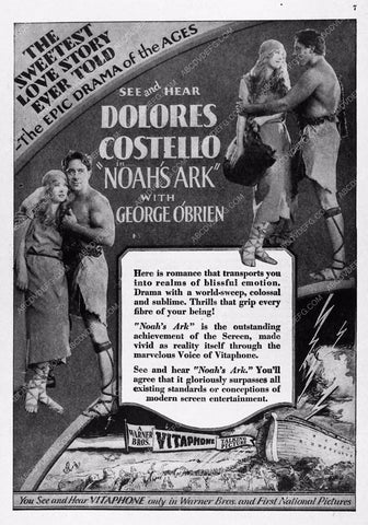 ad slick Dolores Costello Noah's Ark 2909a-04