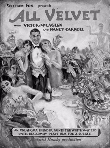 ad slick Victor McLaglen All Velvet 3239-21