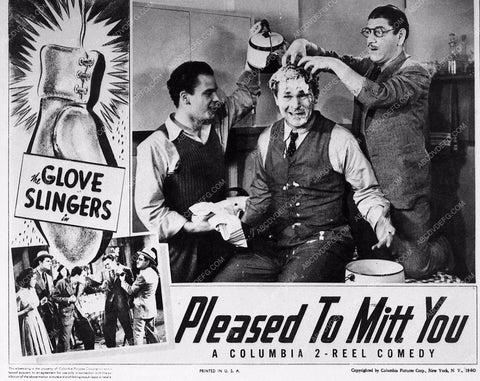 ad slick Shemp Howard Big Roy Williams Pleased To Mitt You 3451-24