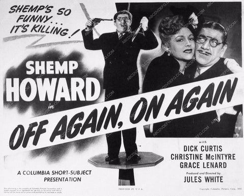 ad slick Shemp Howard Off Again On Again 3451-28