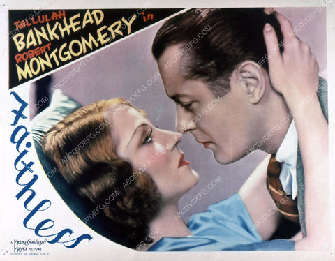 ad slick Tallulah Bankhead Robert Montgomery film Faithless 35m-725