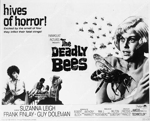 ad slick Suzanna Leigh film The Deadly Bees 3641-06