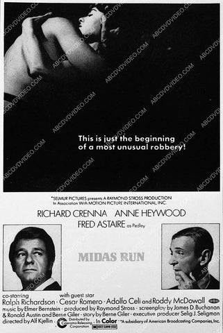 ad slick Richard Crenna Fred Astaire film Midas Run 5585-36