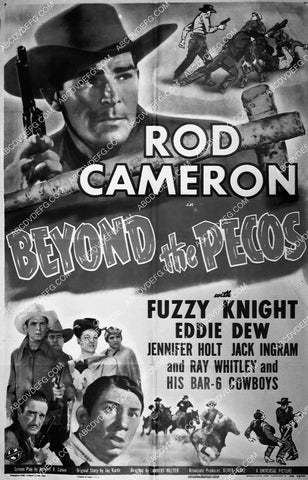 ad slick Rod Cameron Fuzzy Knight film Beyond the Pecos 6774-03