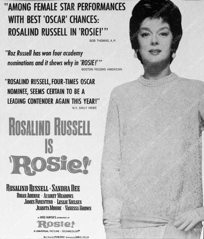 ad slick Rosalind Russell film Rosie 7265-01