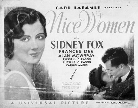 ad slick Sidney Fox Nice Women 7883-34