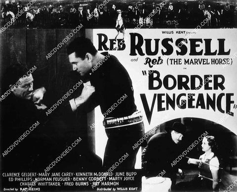 ad slick Reb Russell film Border Vengeance 8207-36