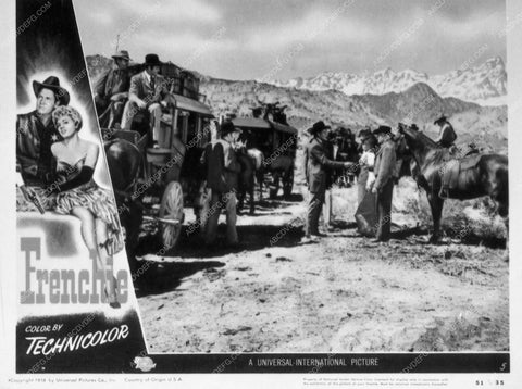 ad slick Shelley Winter Joel McCrea film Frenchie 9021-24