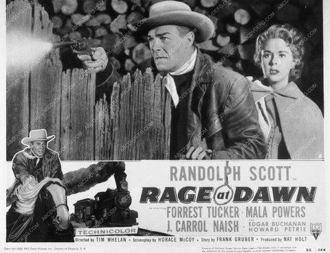 ad slick Randolph Scott Rage at Dawn 9396-14