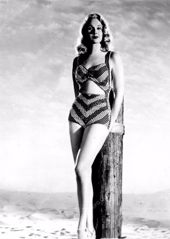 Adele Jergens models new swimwear pinup pose 8b20-1699