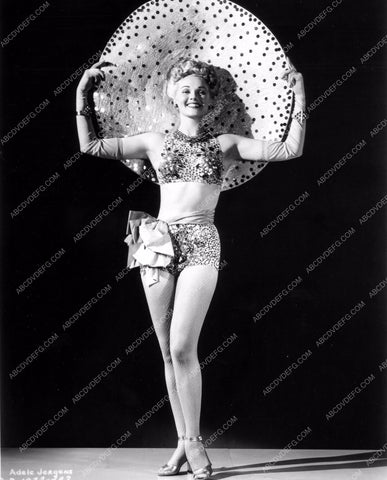 Adele Jergens sexy chorus girl with giant polka dot hat 8b20-1700