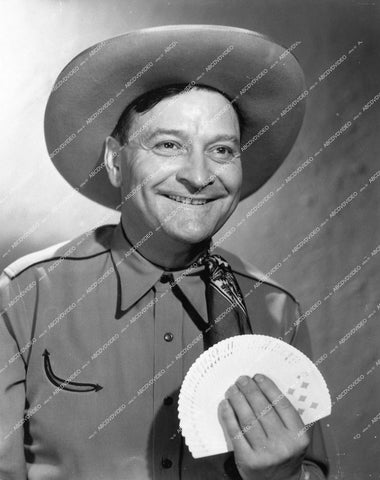 Max Terhune and a fanned out deck of cards - 0436-020