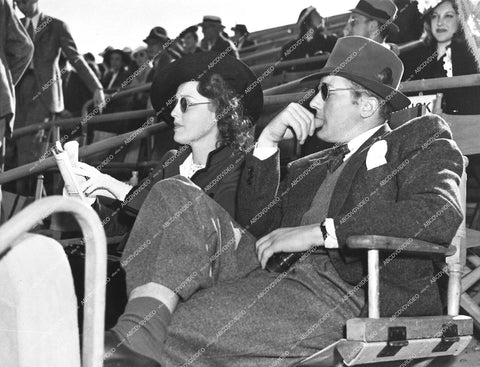 Jeanette MacDonald and husband Gene Raymond at the horse races circa 1939 - 0452-027