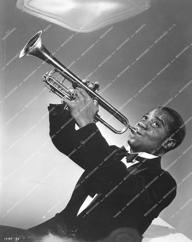 musician trumpet player Louis Armstrong - 1944 film Atlantic City - 0456-012