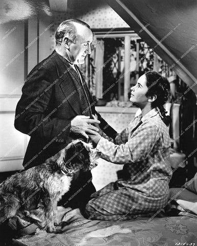 Elizabeth Taylor, Donald Crisp and the dog - 1944 film National Velvet - 0458-008