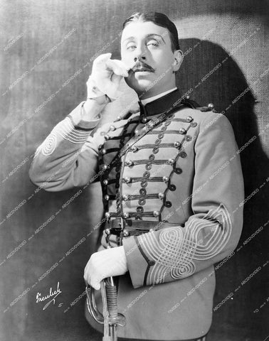 silent film star Stuart Holmes portrait in uniform - 0462-016
