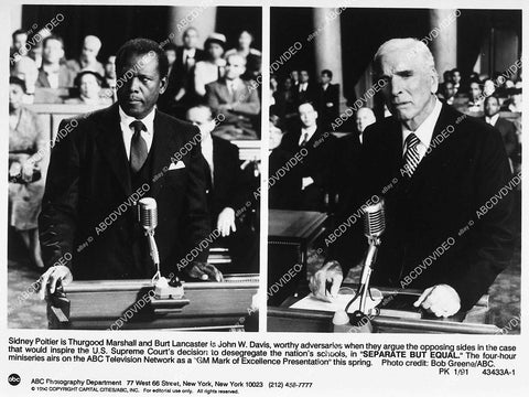 Sidney Poitier, Burt Lancaster TVM Separate but Equal - 11000-020