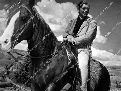 Clark Gable on horseback film Across the Wide Missouri - 11004-001