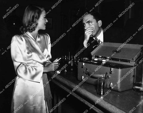Constance Bennett at the bar w reel to reel tape recorder - 11005-004