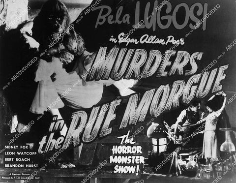 Sidney Fox woman in gorillas arms film Murders in the Rue Morgue - 11005-031