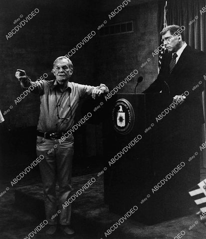 director Sam Peckinpah w Burt Lancaster on set film The Osterman Weekend - 11009-034