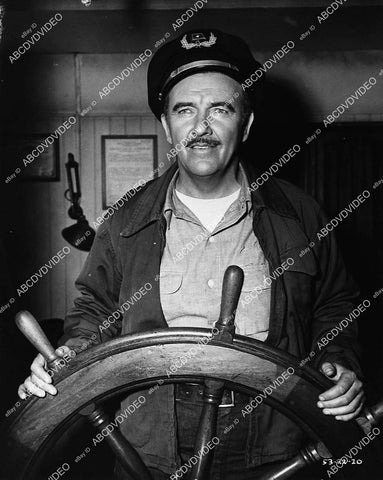 Preston Foster at the ship's wheel TV Waterfront - 11012-030