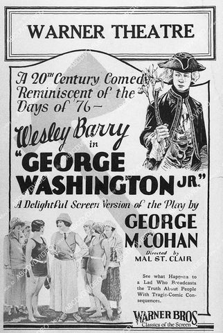 Wesley Barry, Gertrude Olmstead silent film George Washington Jr. - 11015-028