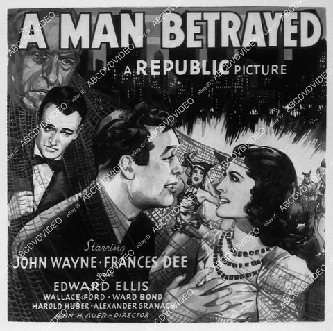 John Wayne, Frances Dee film A Man Betrayed - 11020-001