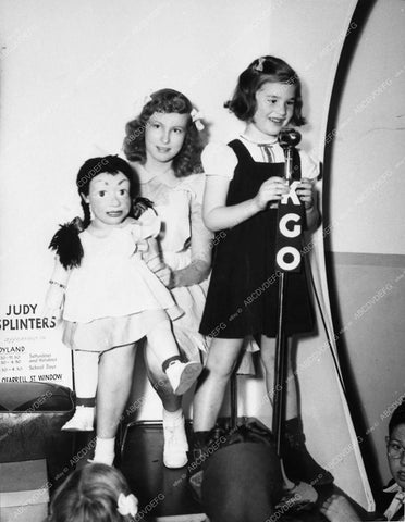 Shirley Dinsdale ventriloquist TV Judy Splinters KGO Microphone 12146-23
