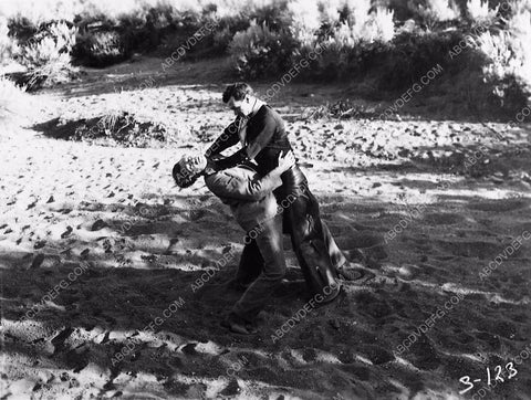 Buffalo Bill Jr. duking it out silent film The Fighting Cowboy 330-28