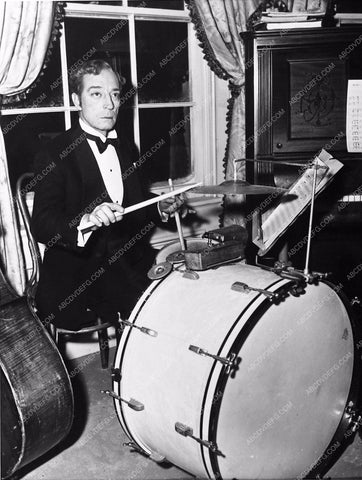 candid Buster Keaton at the drums In the Good Old Summertime 670-28