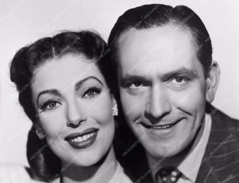 great twin shot Loretta Young Fredric March portrait 712-13