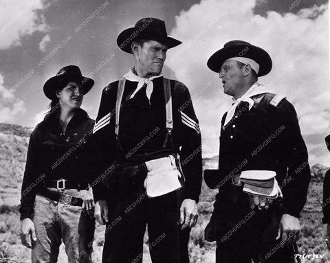 Chuck Connors in cavalry garb from western film Tomahawk Trail 764-25