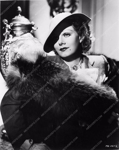 beautiful Hjean Harlow in fur portrait 779-15