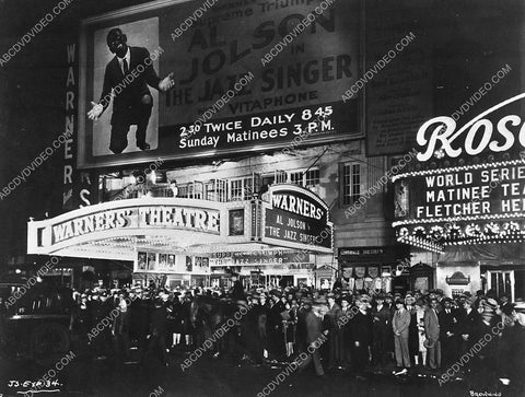 historic Los Angeles Warners' Theatre debuting Al Jolson in The Jazz Singer 791-10