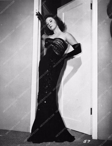 beautiful full length Susan Hayward fashion glamour portrait 835-30
