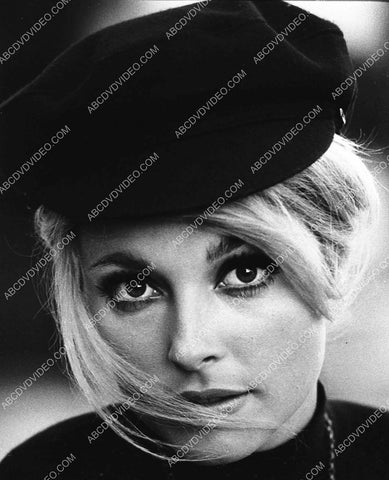 beautiful Sharon Tate wearing a beret 848-36