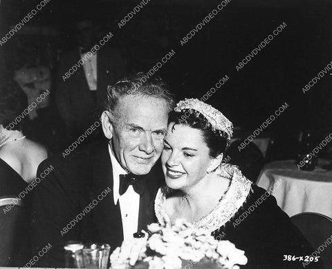 candid Charles Bickford w Judy Garland film premiere A Star Is Born 883-18
