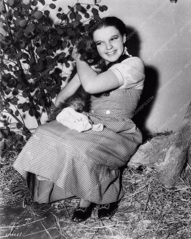 candid Judy Garland and Toto behind the scenes The Wizard of Oz 891-21