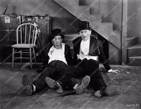 Buster Keaton Lew Cody in top hat and tails on their duffs 891-24