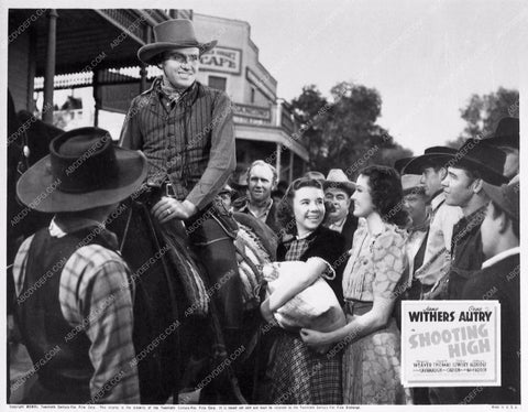 ad slick Gene Autry Jane Withers Shooting High 898-01