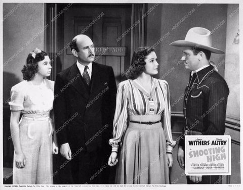 ad slick Gene Autry Jane Withers Shooting High 898-04