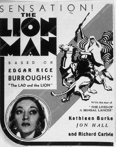 ad slick film The Lion Man 10307-06