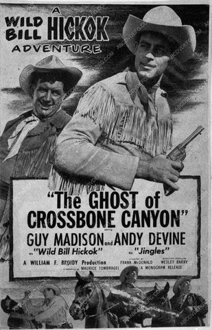 ad slick Guy Madison Andy Devine The Ghost of Crossbone Canyon 10307-08