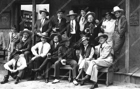candid John Wayne Yakima Canutt cast and crew at Republic Studios 1032-05