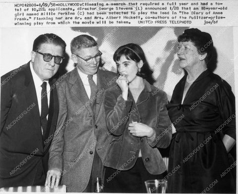 George Stevens Mr&Mrs Albert Hackett Millie Perkins Diary Anne Frank 10574-02