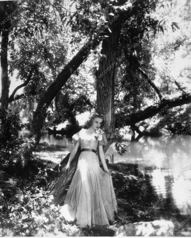 Ann Shirley under a tree enjoying outdoors 10580-11
