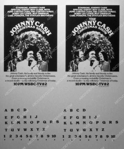 ad slick Johnny Cash Christmas Show 11247-14